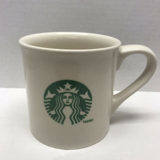 Starbucks Classic Logo White Green Mermaid Siren Coffee Tea Cup Mug 14 Oz