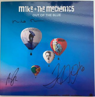Mike,  The Mechanics Out Of The Blue Hand Signed Autographed Vinyl Lp Album