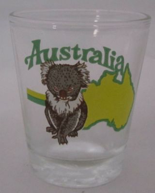 Australia Koala Bear 1.  5 Oz Shot Glass