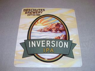 Deschutes Brewery Inversion Ipa India Pale Ale Metal Beer Sign Bend Oregon