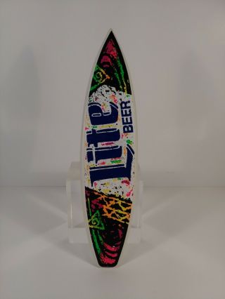 Miller Lite Beer Surfboard Surf Tap Handle 10 " Colorful