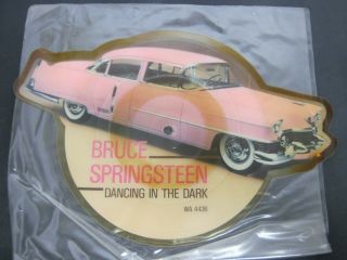 Vinyl Record 10” Shaped Picture Disc Bruce Springsteen Dancing In The Dark (o) 81