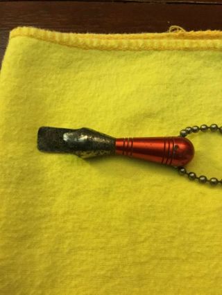 Vintage Rare Dixie Beer Bowling Pin Handle Bottle Opener Red 3
