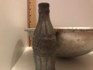 (RARE) coca cola aluminum And Pewter Bowl 4