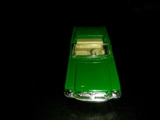 RARE VINTAGE AURORA 6118 “CIGAR BOX” 1964 GREEN FORD MUSTANG CONVERTIBLE 3
