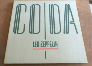 Led Zeppelin,  Coda,  Vinyl Lp,  Uk Pressing,  Embossed Sleeve,  A2 / B - Ex/ex,