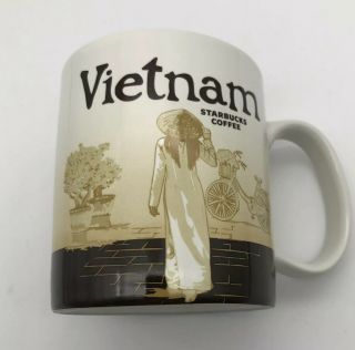 16oz Starbucks Coffee Cup Mug Vietnam City Collector Series Mugs