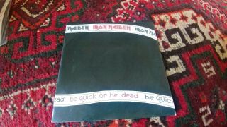 Iron Maiden Be Quick Or Be Dead 2nd Misspress Sleeve Ultra Rare UK 7 