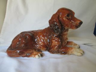 Shafford Irish Setter Rare Vintage Large Ceramic Dog Figurine Japan 6 " X 10 5/8 "