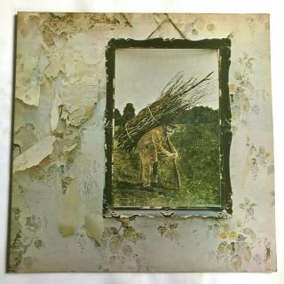 Led Zeppelin Iv ‎– Untitled 1972 Vinyl Lp (stairway To Heaven) K 50008 Vg,  /vg,