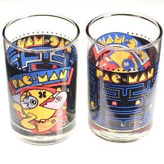 Set Of Two Vintage Pac - Man Glasses - Arby 