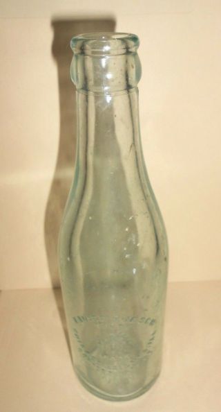 Vintage Xavier Ruesch Chicago Heights Ill Il Bottle Aqua 6 Oz.