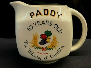 Vintage Irish Arklow Paddy Whiskey Advertising Jug Cork Distilleries