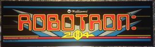 Robotron Arcade Marquee 24.  25 " X 7.  25 "
