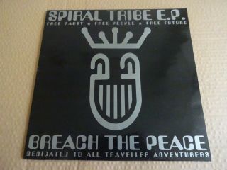 Spiral Tribe - Breach The Peace Ep - 12 " Vinyl - Sp23 - Breakbeat Hardcore Acid
