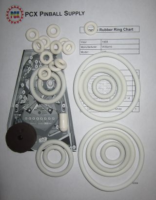 1968 Williams Doozie Pinball Machine Rubber Ring Kit
