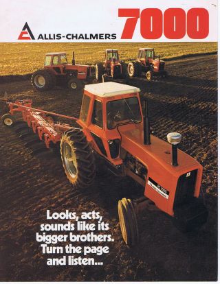 1975 Allis Chalmers - 7000 Tractor - 6 Page - Sales Brochure Buyers Guide