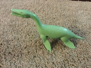 Marx Kronosaurus Dinosaur 1950s 1960s Green Vintage Plastic Prehistoric Playset