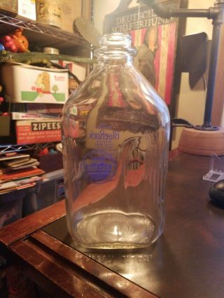 Vintage Bob Hoffman York Barbell Co Pa Half Gallon Spring Water Glass Bottle