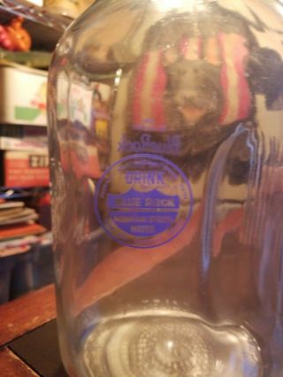Vintage Bob Hoffman York Barbell Co PA Half Gallon Spring Water Glass Bottle 2