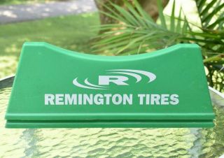 Vintage Remington Tires Tire Stand Plastic Display Rack Advertising Sign Holder