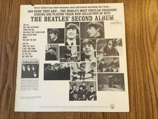 “The Beatles Second Album” U.  S.  1964 LP in Sears baggie near - 4
