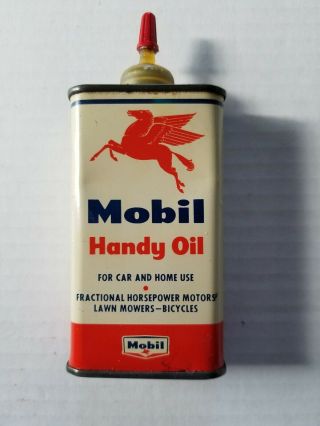 Vintage Mobil Handy Oil Tin