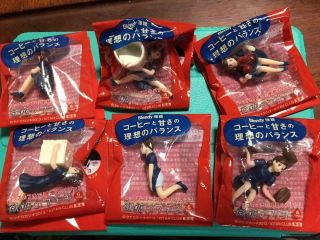 Blendy Cup No Fuchiko Mini Figure Doll Promotion Limited Complete Set Of 6 Japan