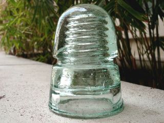 Sparkling Ice Green Cd 145 Grand Canyon Wfg Co Denver Beehive Glass Insulator