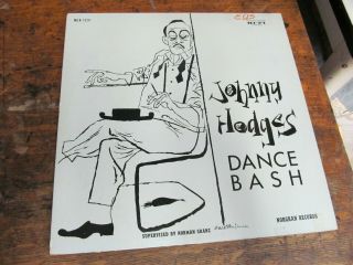 Johnny Hodges Dance Bash Lp Norgran Orig.  Mono Dg 50s Jazz Vg,