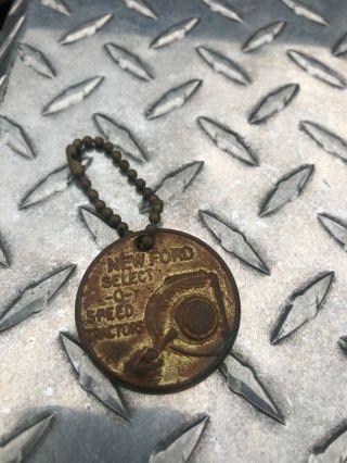 Ford Select - O - Speed Medallion Keychain.  1