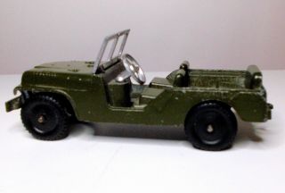 Fine Rare Vintagetootsietoy M38 Army Jeep.  Green Diecast Metal.