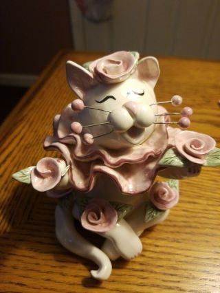 Whimsiclay Figurine Amy Lacombe Cat 86008