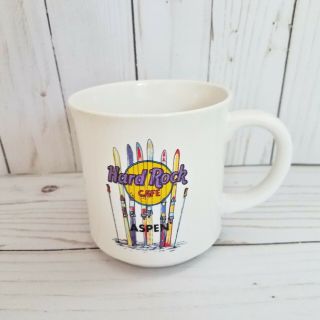 Vintage Hard Rock Cafe Aspen Mug Skis