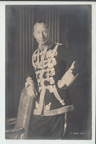 Autograph - German Crown Prince Wilhelm In Hussar Uniform - Rare Signed Photo
