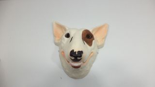 Vintage Spuds Mackenzie Bull Terrier Bud Light Plastic Halloween Mask Promo