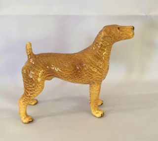 Vtg Mortens Studio Irish Terrier Dog Figurine.  With Decal