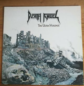 Death Angel The Ultra - Violence Vinyl Lp Uk 1987 Under One Flag ‎– Flag 14