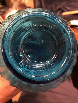 Blue Glass Decanter Bottle - reminiscent of 