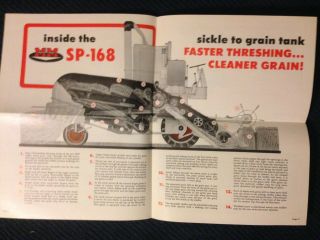 Vintage MM Minneapolis SP - 168 Harvestor harvester combine dealer sales brochure 5