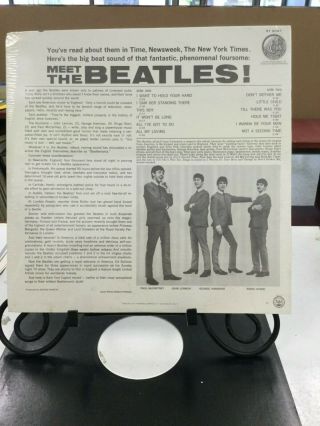Beatles - Meet The Beatles Factory 1969 U.  S.  Stereo Pressing 2