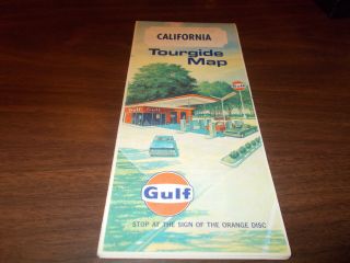 1969 Gulf California Vintage Road Map