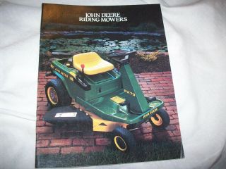 1987 John Deere Riding Mowers Brochure Rx73 Rx75 Rx95 Sx75 Sx95