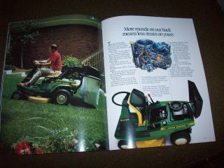 1987 John Deere Riding Mowers Brochure RX73 RX75 RX95 SX75 SX95 4