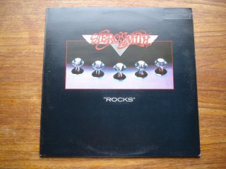 AEROSMITH ROCKS LP 1976 UK CBS A2B1 UNPLAYED EMBOSSED PROMO SLEEVE M - VIN 3