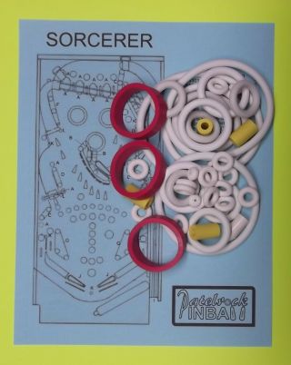 1985 Williams Sorcerer Pinball Rubber Ring Kit