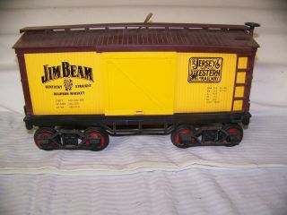 Jim Beam Decanter Chinatrain Box Car Jersey & Western Railway Cx142 Orig Box
