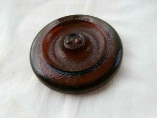 Vintage Amber Lightning Fruit Jar Lid - Replacement Lid