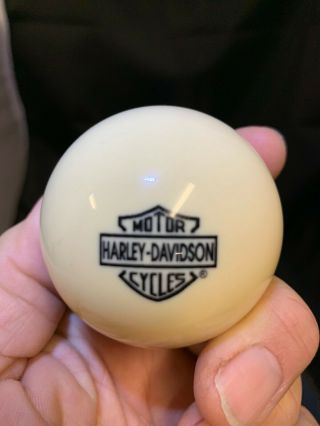 Harley - Davidson - Motorcycle White Billiard Pool Cue Ball