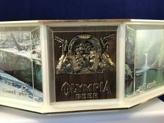 Olympia Brewing Co.  Beer Advertising Vintage cash register topper Chicago Show 3